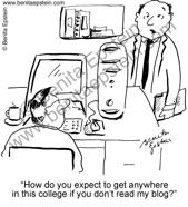 funny college cartoons university higher education faculty professor teacher teaching teach computer social media writing advancment academia academics newsletters blog  cartoon 1326